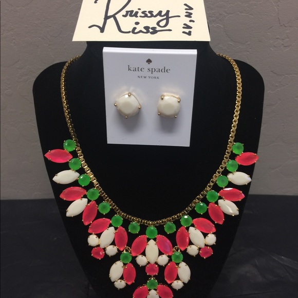 Kate Spade necklace earring set - Picture 2 of 2